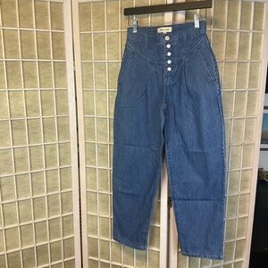 Madewell Tapered Yoke Jeans Size 23 NWT
